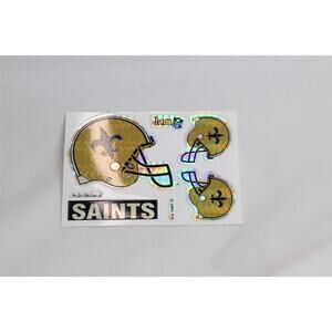1993 New Orleans Saints Holographic Prism Vending Machine Team NFL Stickers